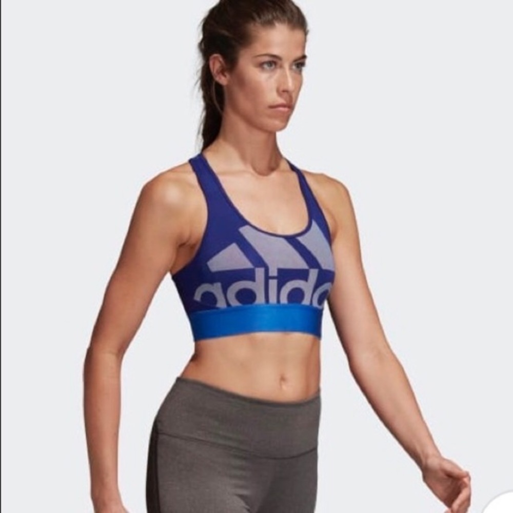 Adidas Alphaskin Logo Sports Bra